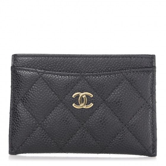 CHANEL Caviar Quilted Card Holder Black | FASHIONPHILE | Fashionphile