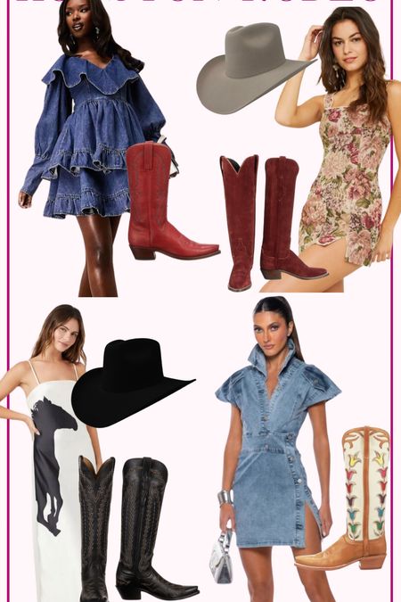 some cute and affordable rodeo looks for the upcoming rodeo season!🤍

Rodeo, country concert, denim dress

#LTKfindsunder50 #LTKfindsunder100 #LTKstyletip