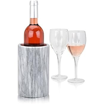 Wine Chiller Elegant Grey Marble Wine Bottle Cooler Keeps Wine and Champagne Cold with Multipurpo... | Amazon (US)