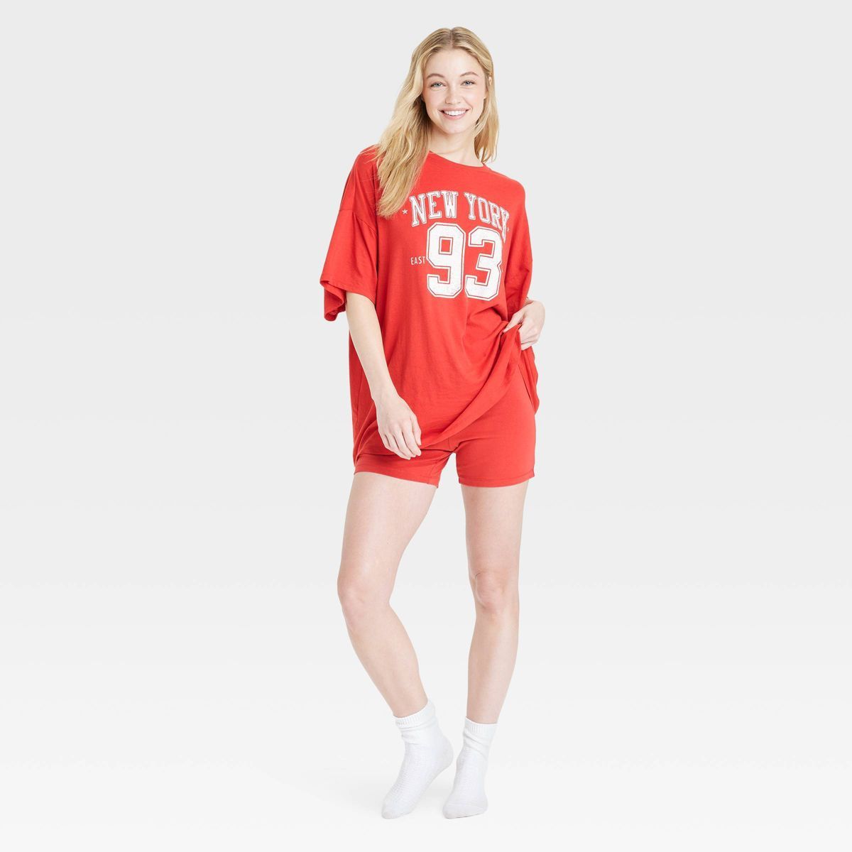 Women's Graphic Short Sleeve and Shorts Pajama Set - Colsie™ | Target