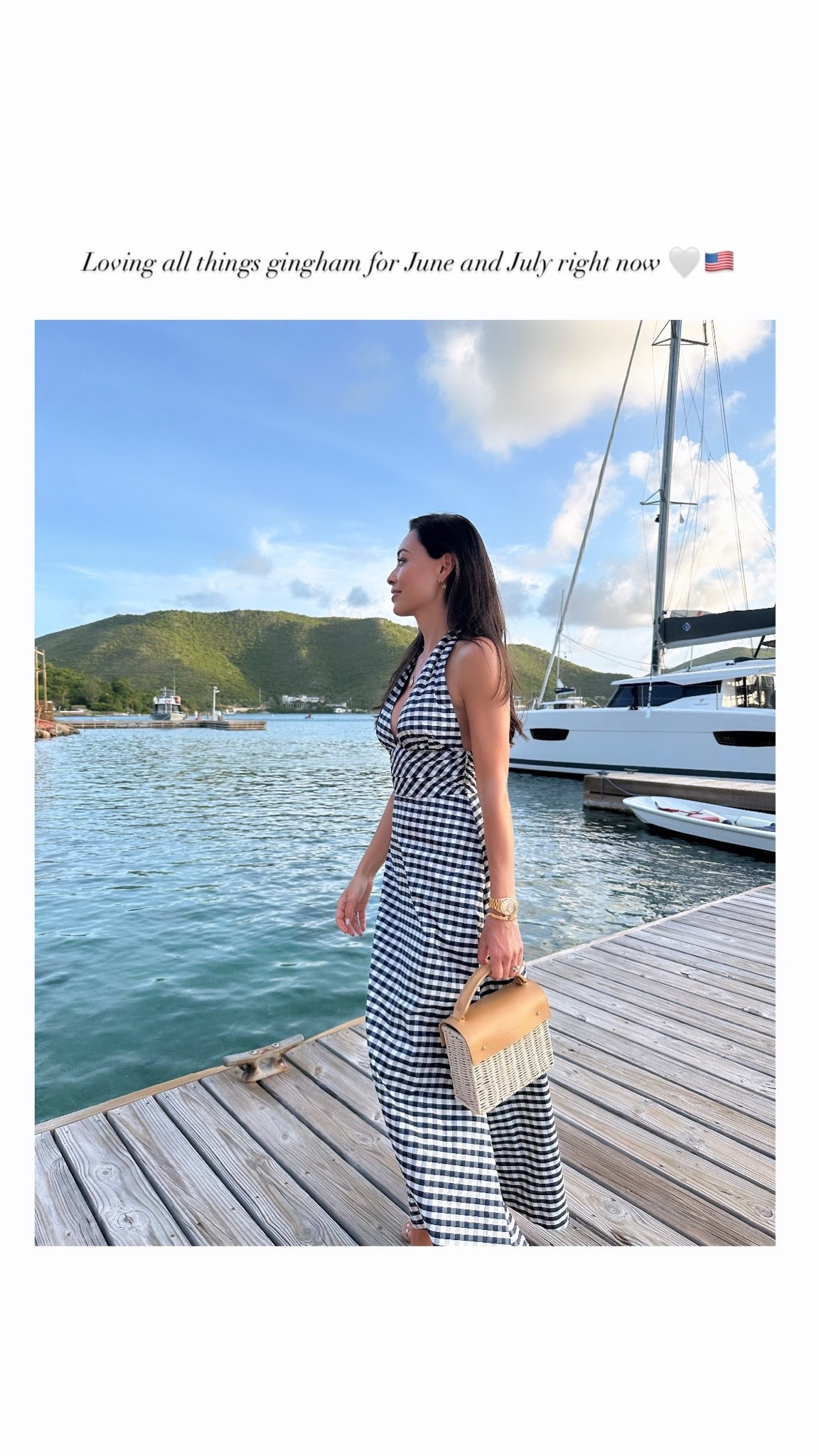 Bernadette dress (old) similar below! Gingham pieces for summer 🇺🇸🤍

#LTKootd #LTKdayinmylife #LTKSeasonal