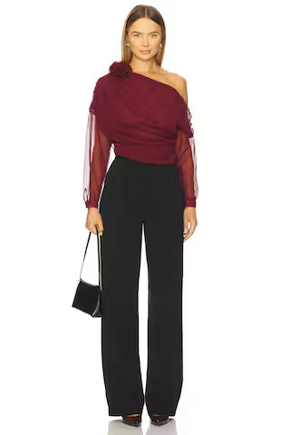 Asha Top in Burgundy | Revolve Clothing (Global)