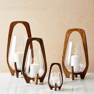 Mid-Century Café Wood Lanterns | West Elm (US)