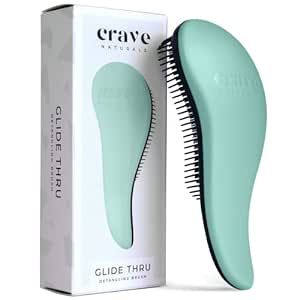 Crave Naturals Glide Thru Detangling Brush for Adults & Kids - Hair Detangler Brush for Natural, ... | Amazon (US)