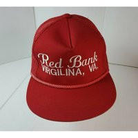 Vintage 80S Red Bank Virgilina, Va Virginia Mesh Back Snapback Trucker Hat | Etsy (US)