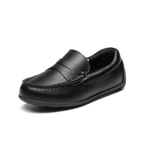Bruno Marc Boy's Dress Shoes Slip-On Penny Loafers Casual Moccasin Style for Toddler/Little Kid/Big Kid,Size 10 Toddler,Black,SBSP26002K | Amazon (US)