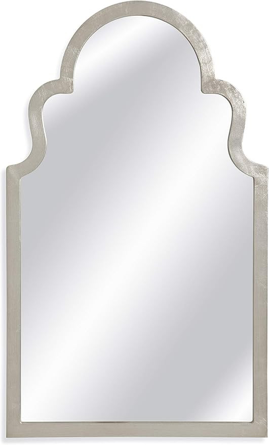 Bassett Mirror M3750EC Mina Wall Mirror, Silver | Amazon (US)