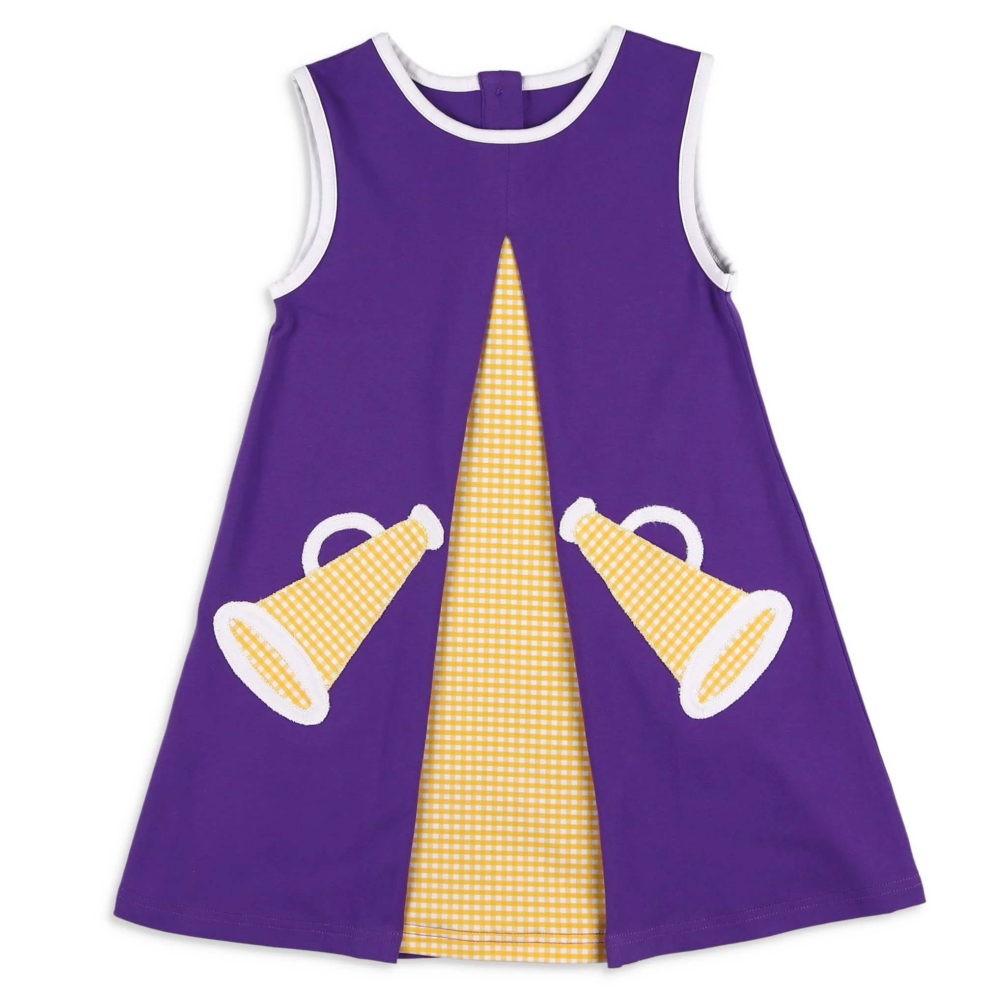 Girls Rah Rah Cheer Dress - Purple - Shrimp and Grits Kids | Shrimp and Grits Kids