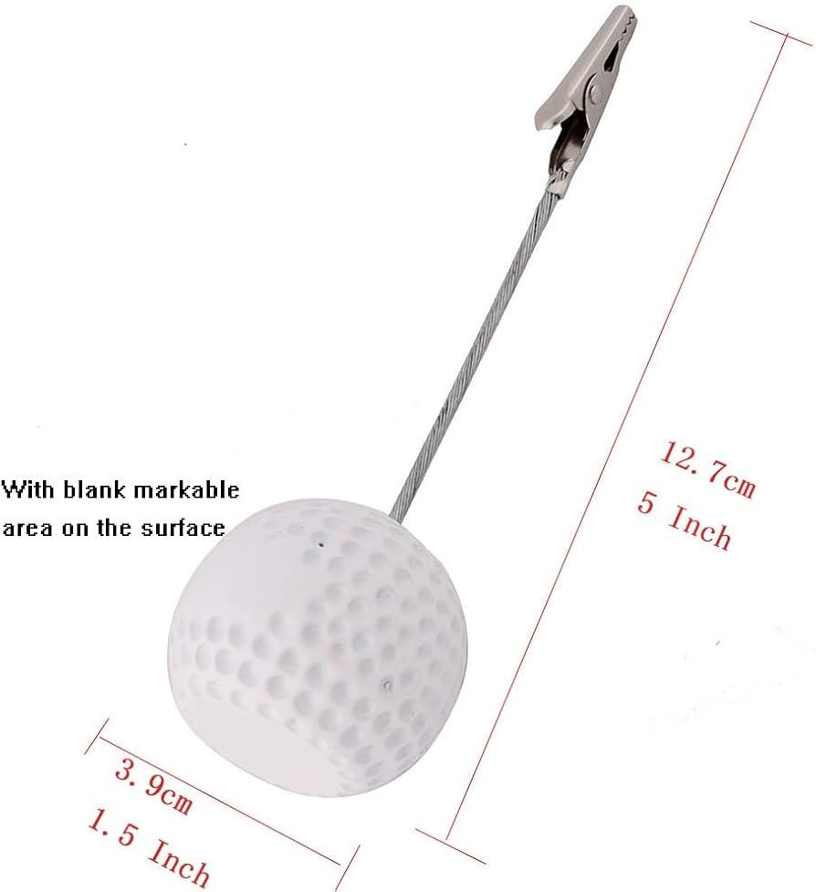 Xiaoyztan Golfball Resin Base Alligator Clip Place Card Holder, Table Memo Number Name Card Holde... | Amazon (US)