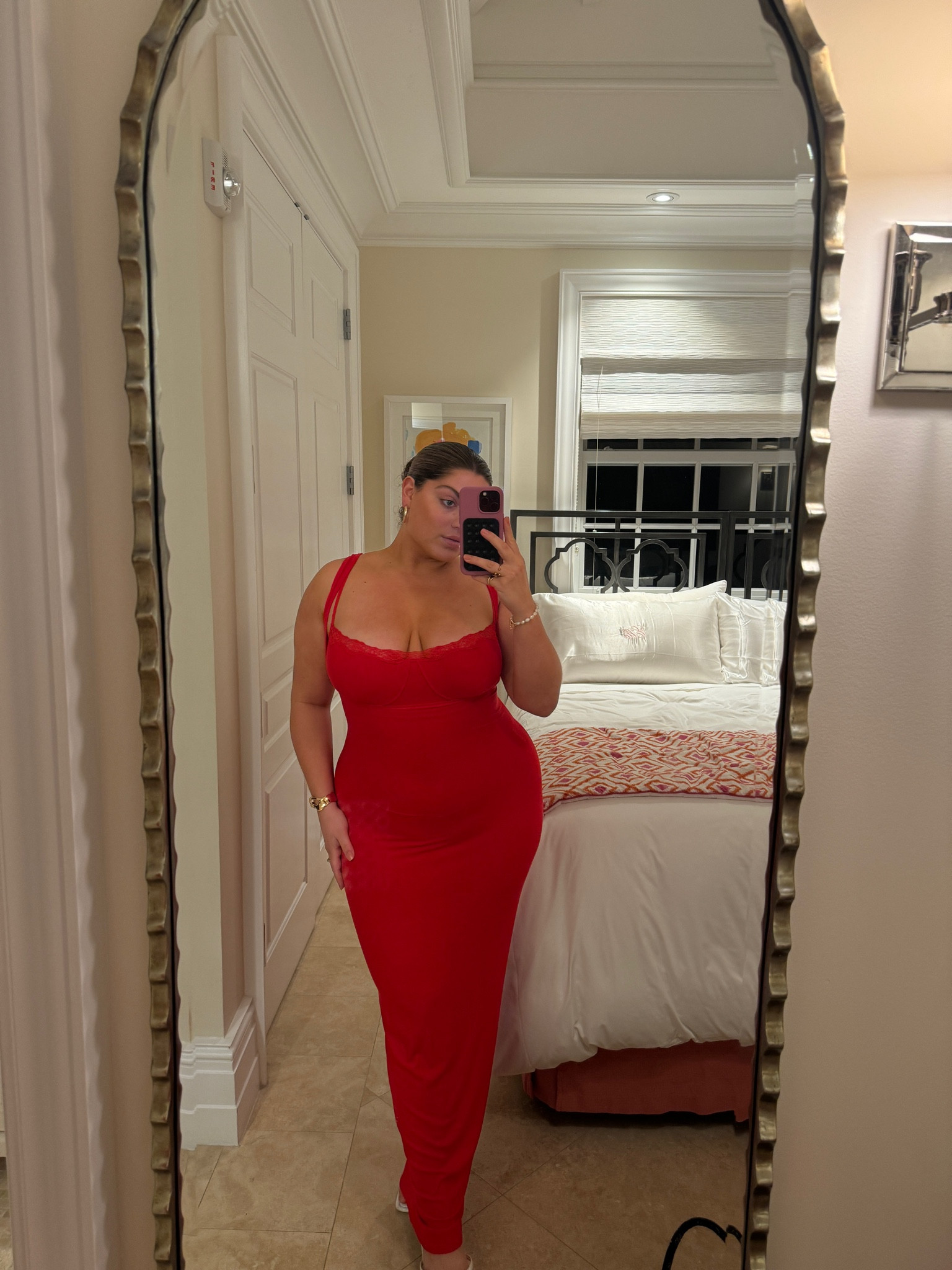 living in my new red skims dress❤️ it’s the best material that is stretchy and soft yet so sculpting and supportive!!! it feels like there’s almost built in shapewear since it hugs my curves so well😍 you need !!!! 

#LTKplussize #LTKmidsize #LTKstyletip
