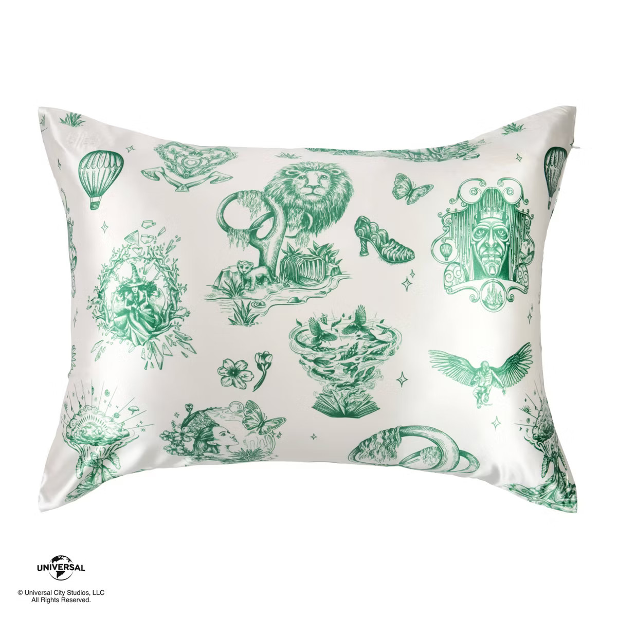 Wicked: For Good x Katie Kime Blissy Standard 600 Thread Count Amazafying Pillowcase Green | Target
