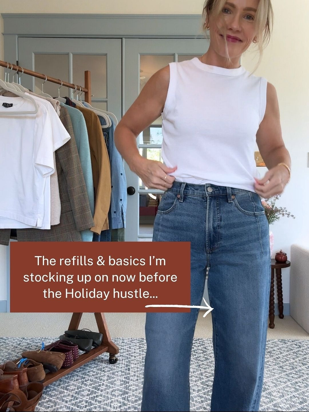 code LATELYZIIP for 20% the Halo & 30% off the gels (including bundles) ~ code 15CLAIRE on pistola jeans (wearing my regular size) ~ code EBY30 on the only underwear I wear with stay put side grips, I size up one for an easier fit ~ Merit lipstick in color Sunday ~ Clinique Mascara in brown/black ~ Anastasia brow pencil in blonde ~ code BFCM2025 at Higher Dose (I sit on the PEMF mat while doing my CurrentBody red light mask (code LATELY) to wind down before bed) ~ code YOUROCK at Tuckernuck on my green sweater, wearing my reg size small ~ Happy Holidays! xo, Claire 

#LTKFindsUnder50 #LTKOver40 #LTKSaleAlert