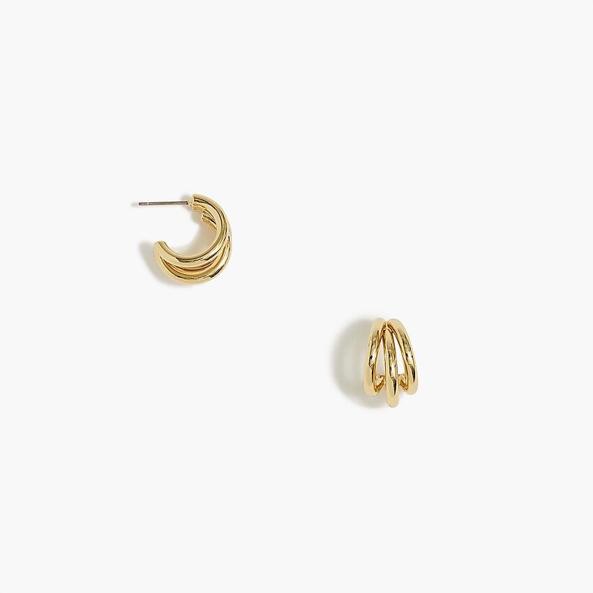 Triple hoop earrings | J.Crew Factory