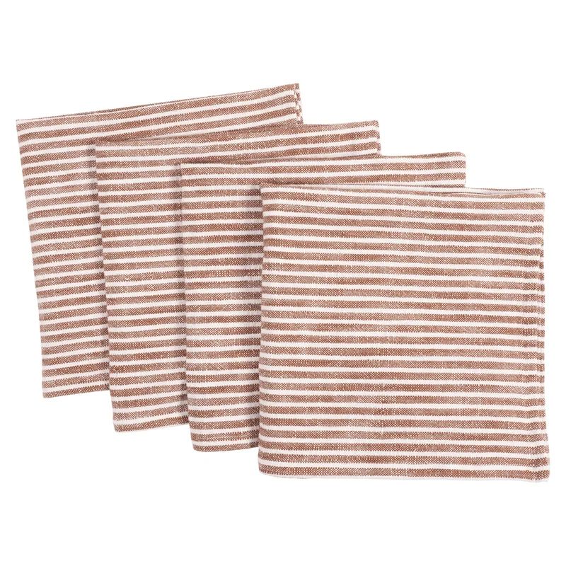 Clemensa Cotton Striped Square Napkin (Set of 4) | Wayfair North America