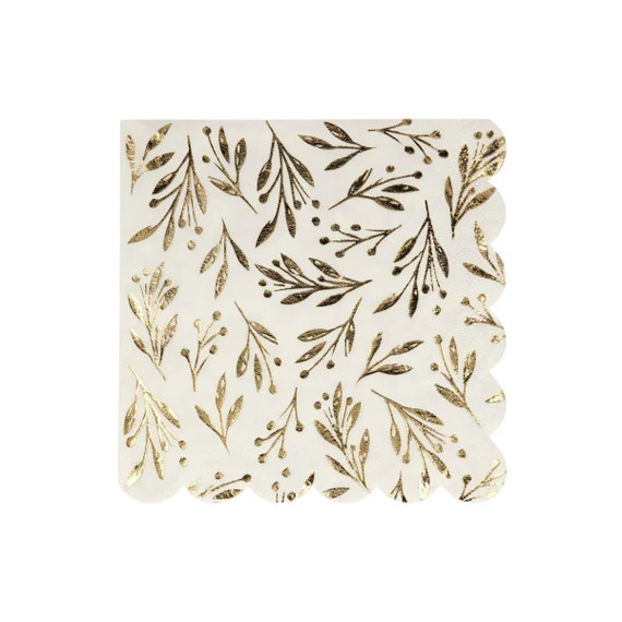 Gold Leaf Large Napkins - Etsy | Etsy (US)