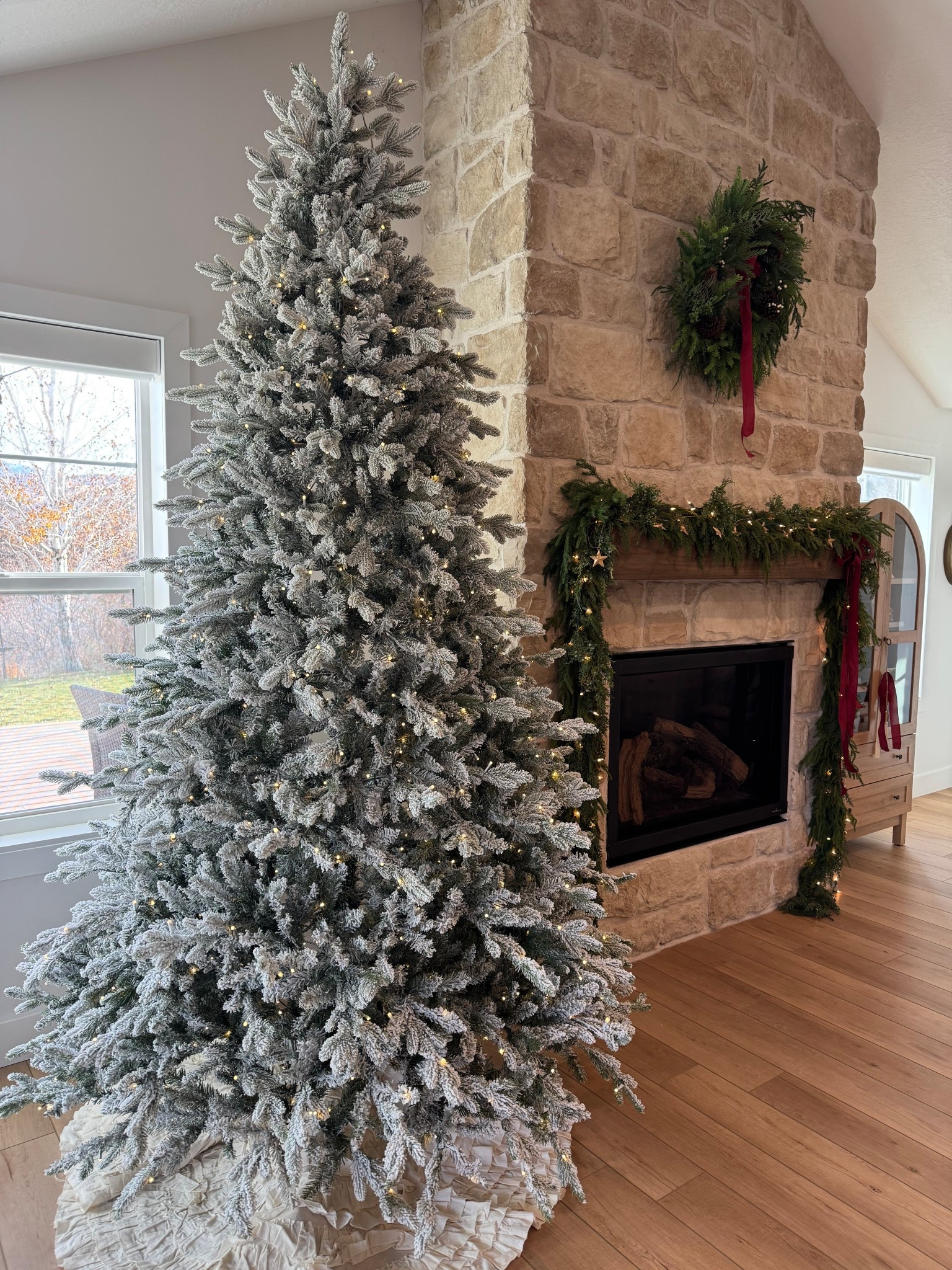 King of Christmas 9 ft Queen flocked pre-lit tree so beautiful 

#LTKHome #LTKSeasonal