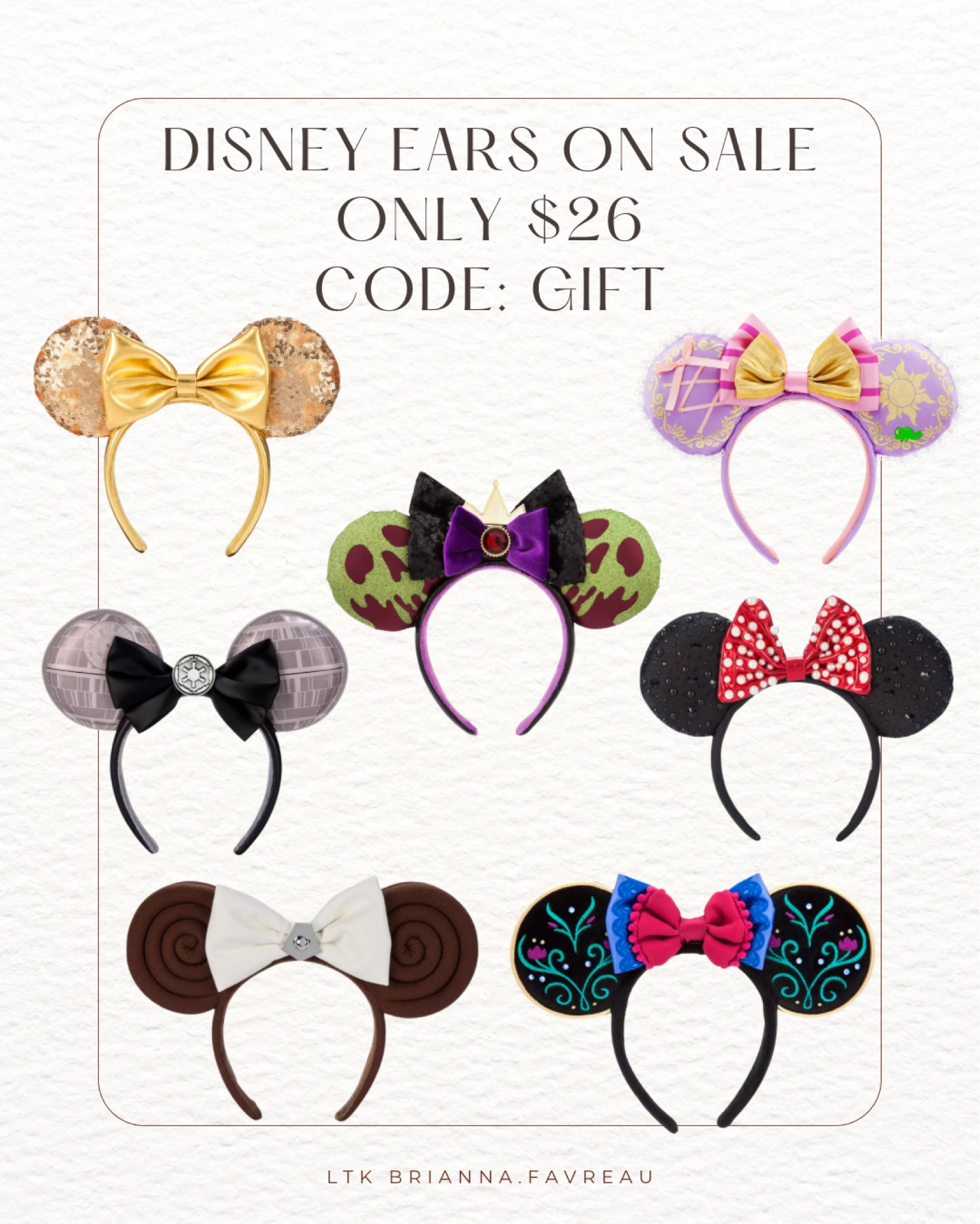Adult Ear Hats & Headbands on sale for cyber week! 25% off with code GIFT & free shipping on orders $45+! 

Minnie Mouse gold sequin ear headband for adults, Walt Disney world, Disney ears, Disneyland, rapunzel, tangled, floating lanterns, Death Star, Star Wars, evil queen, Snow White, Anna, frozen, baublebar pearl, Princess Leia. 

#LTKCyberWeek #LTKGiftGuide