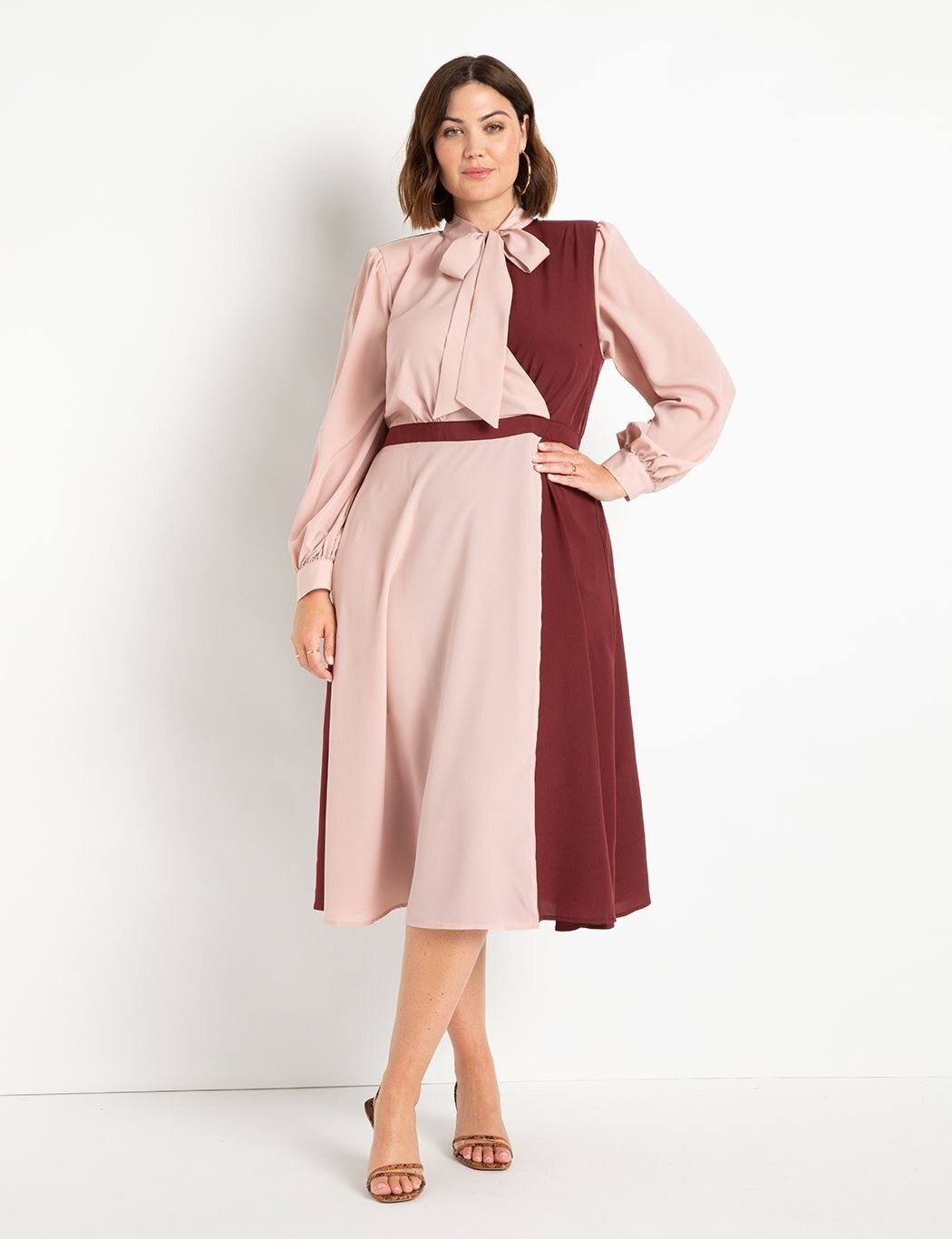 Colorblocked Dress | Women's Plus Size Dresses | ELOQUII | Eloquii