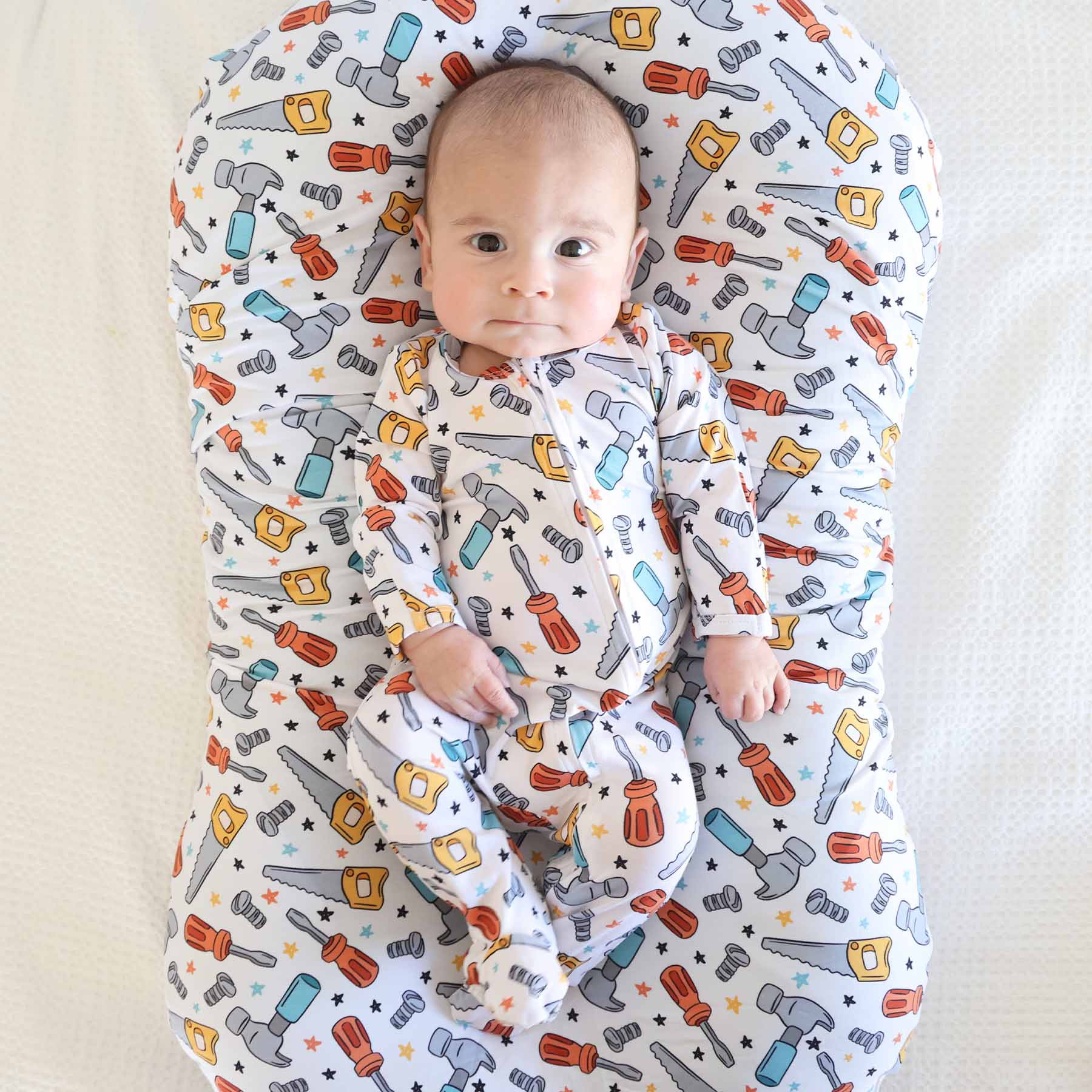 Hammer Time Zipper Footie | Caden Lane