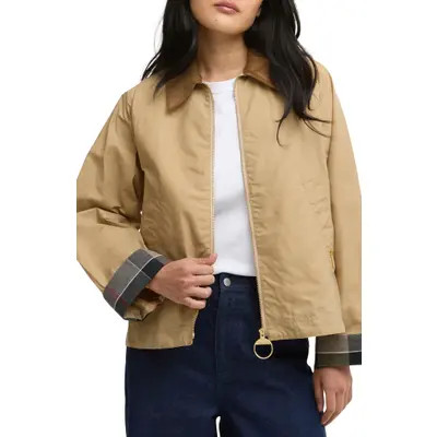 Barbour Catlin Casual Jacket in Beige/dress Tartan at Nordstrom, Size 16 Us | Nordstrom