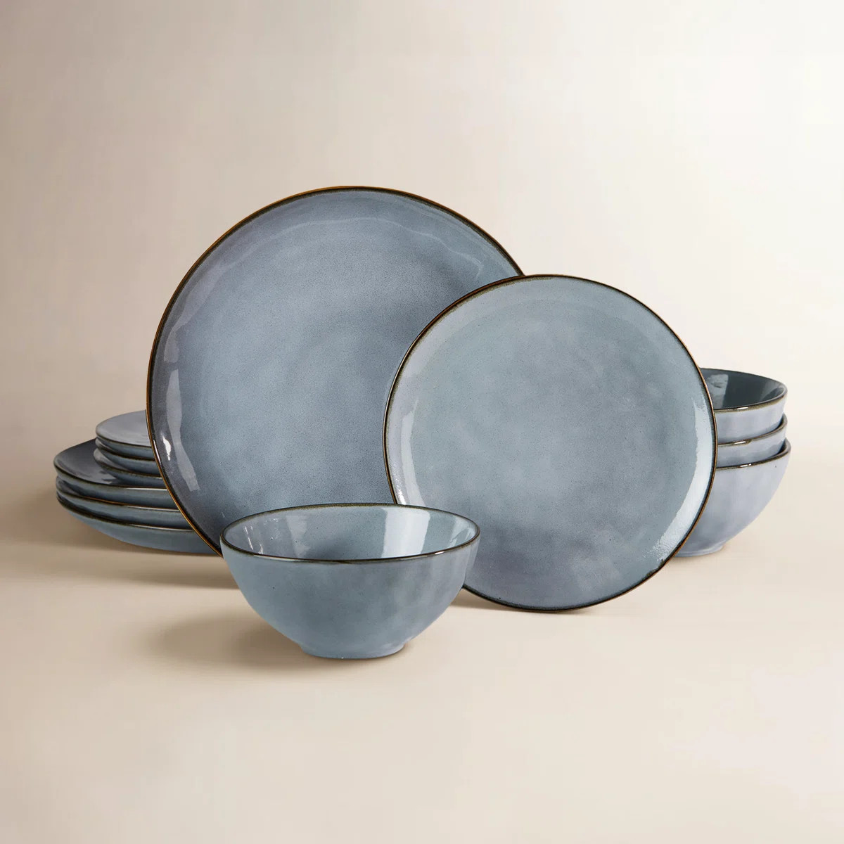 Leny 12-Piece Stoneware Dinnerware Set - Service for 4 | Wayfair North America