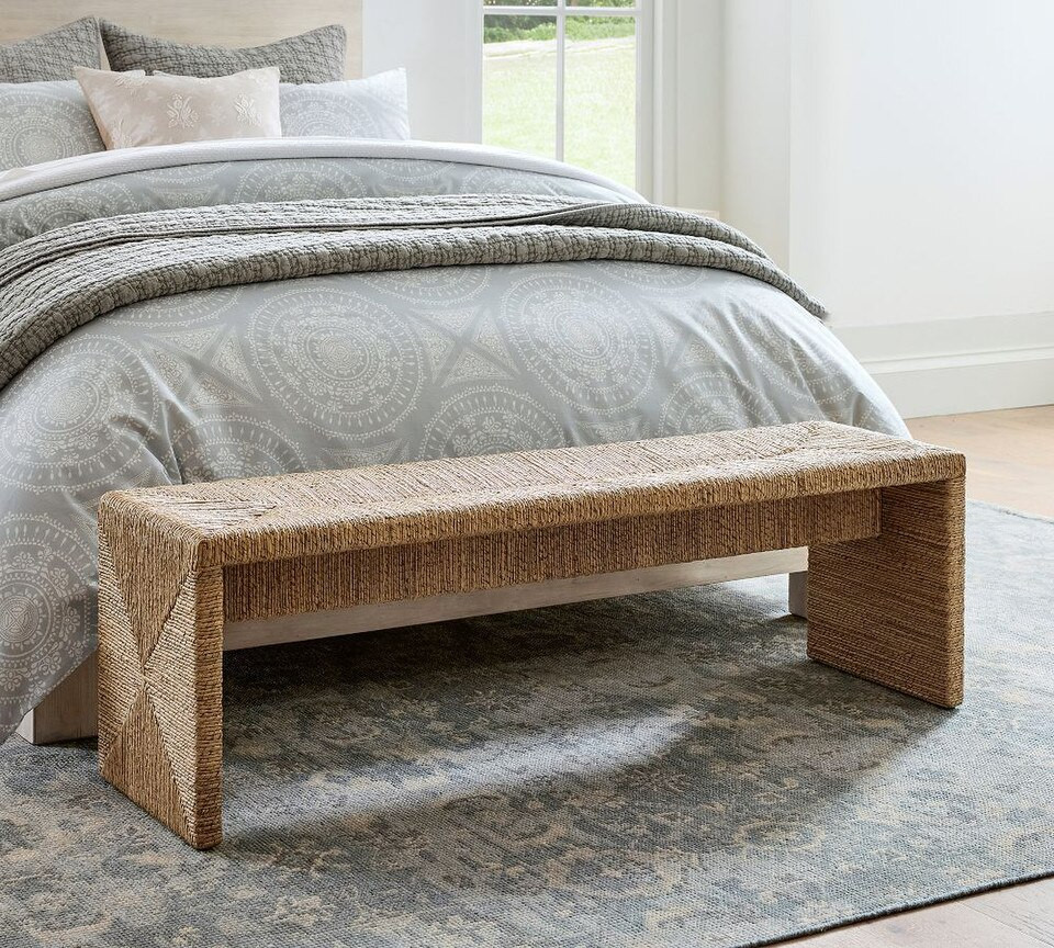 Malibu Woven Waterfall Bench (137 cm) | Pottery Barn UK