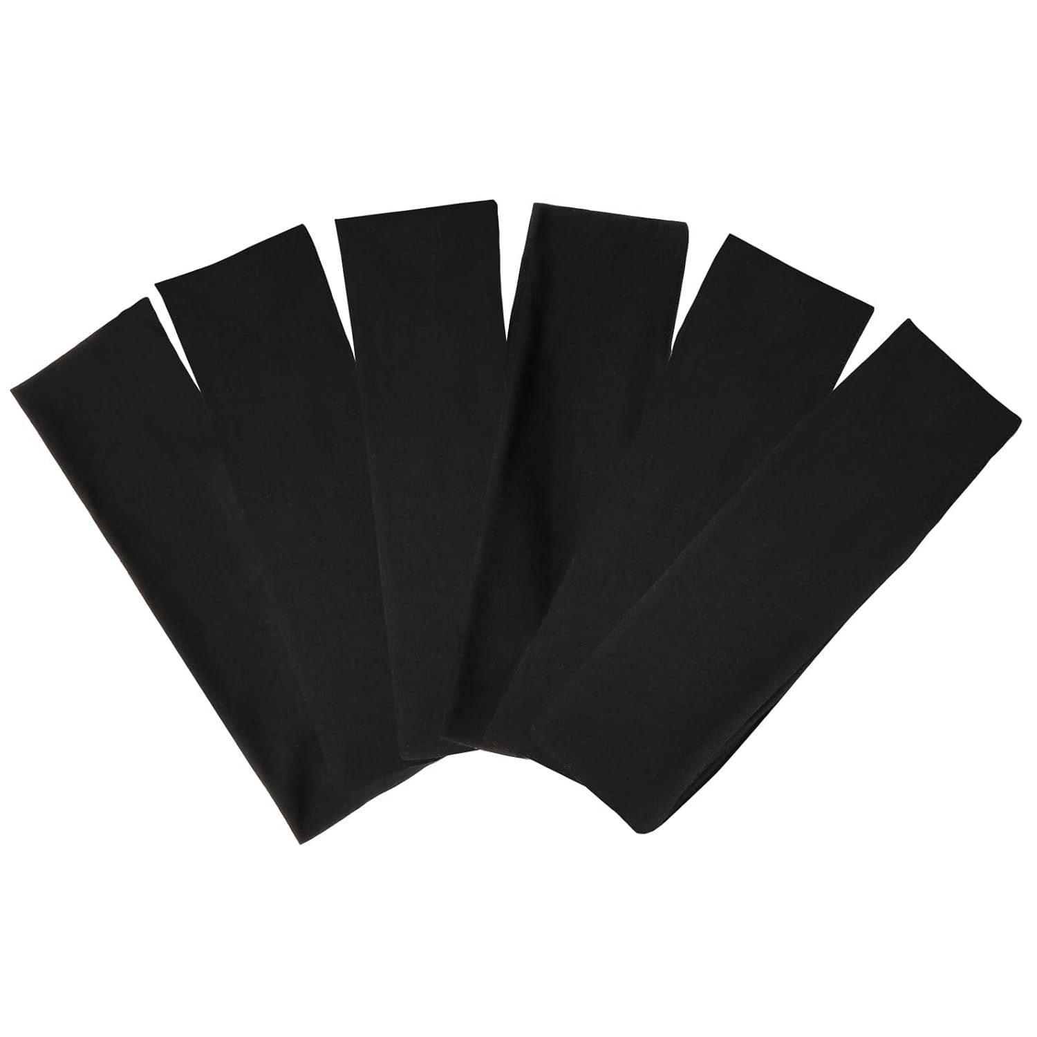 TERSE Black Headbands for Women Short Hair Non Slip Elastic Sweat Hairbands Soft Fabric Hair Band... | Amazon (US)