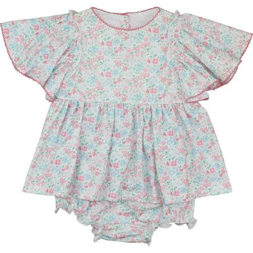 Pastel Floral Knit Diaper Set - Shipping Mid-April | Cecil and Lou