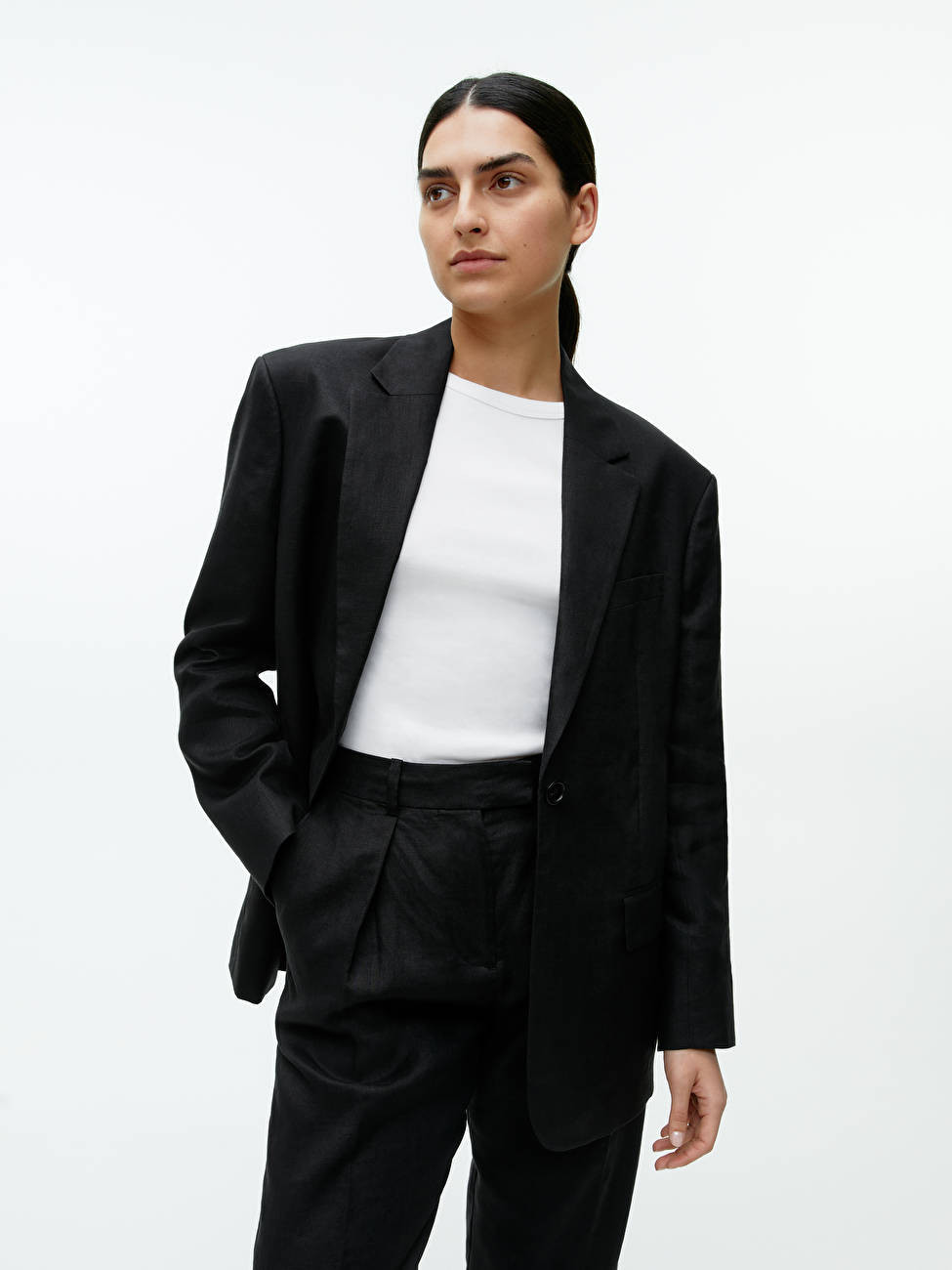 Oversized Linen Blazer | ARKET (US&UK)