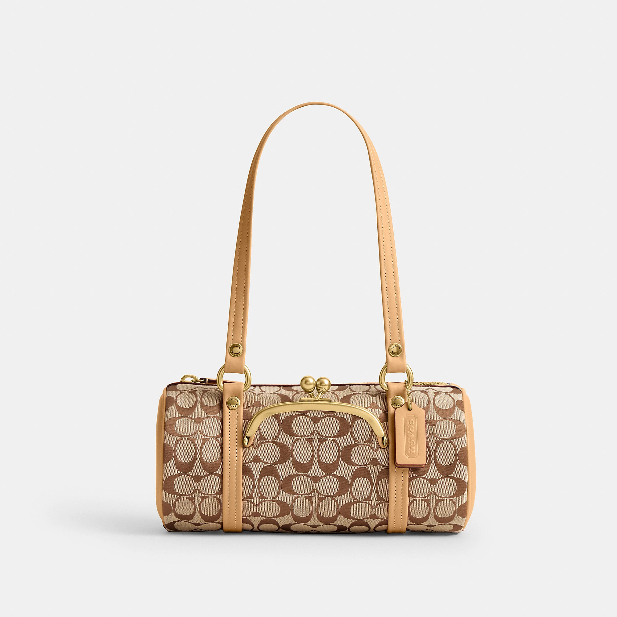 Kisslock Barrel Bag 28 In Signature Jacquard | Coach (US)