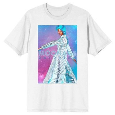 David Bowie Colored Smoke Crew Neck Short Sleeve Men's White T-shirt-Medium | Target