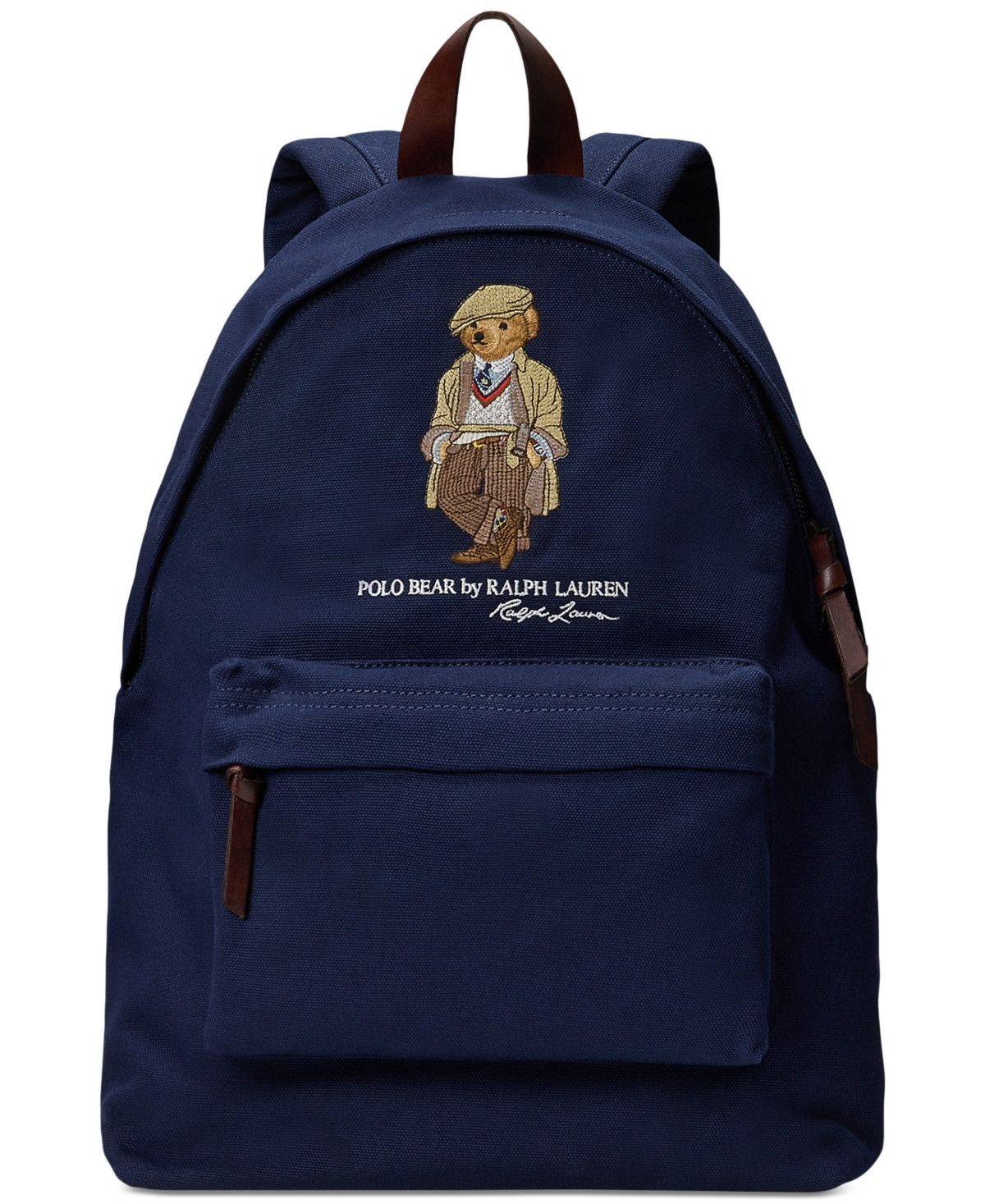 Polo Ralph Lauren Polo Bear Canvas Backpack - Newport Navy | Macy's