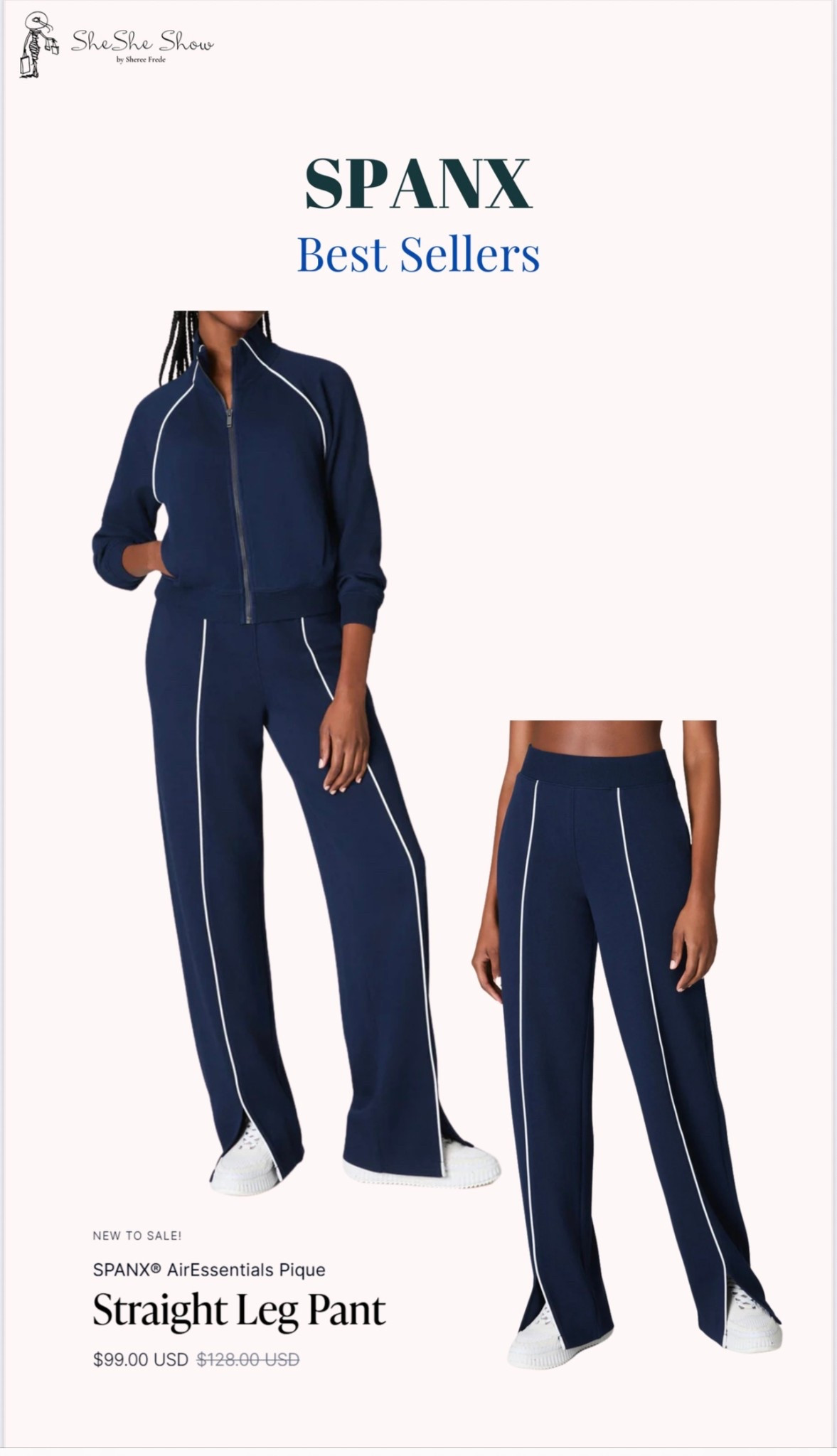 Spanx sale 30 off sale merchandise with code
I wear a size small 5’7” 132#

#LTKActive #LTKSaleAlert #LTKOver40