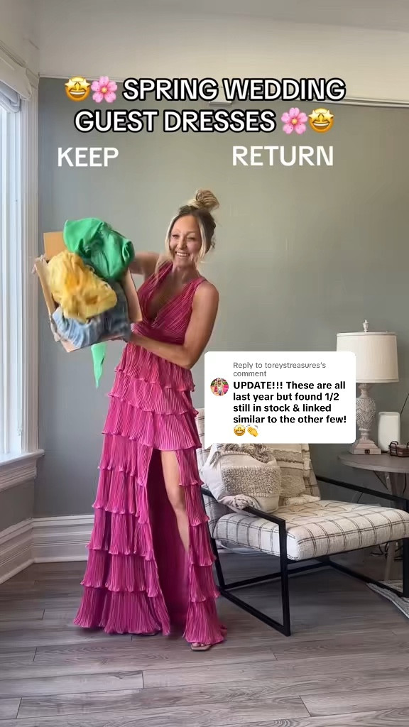 Spring dresses for all your special events or weddings or showers or occasions!! Some are still in stock, otherwise I linked similar! They all run tts (if in between lulus I’d go up a size)! 

#LTKWedding #LTKgrwm #LTKSaleAlert
