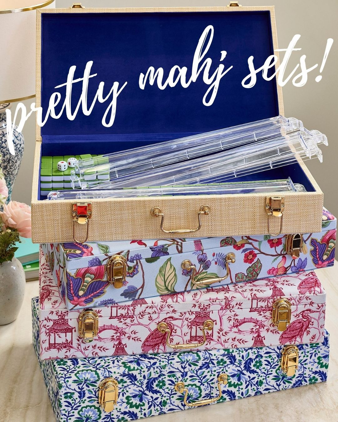 pretty mahjong sets and accessories! 

 