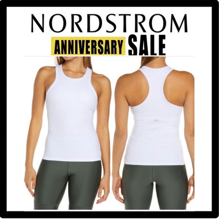 Alo yoga razorback tank top 
Sports wear 
Back to school 
Nordstrom 
Basic tank 

#LTKSeasonal #LTKxNSale #LTKFitness