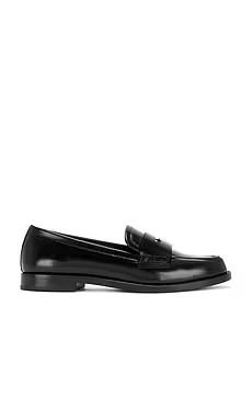 Loeffler Randall Rachel Leather Loafer in Black from Revolve.com | Revolve Clothing (Global)