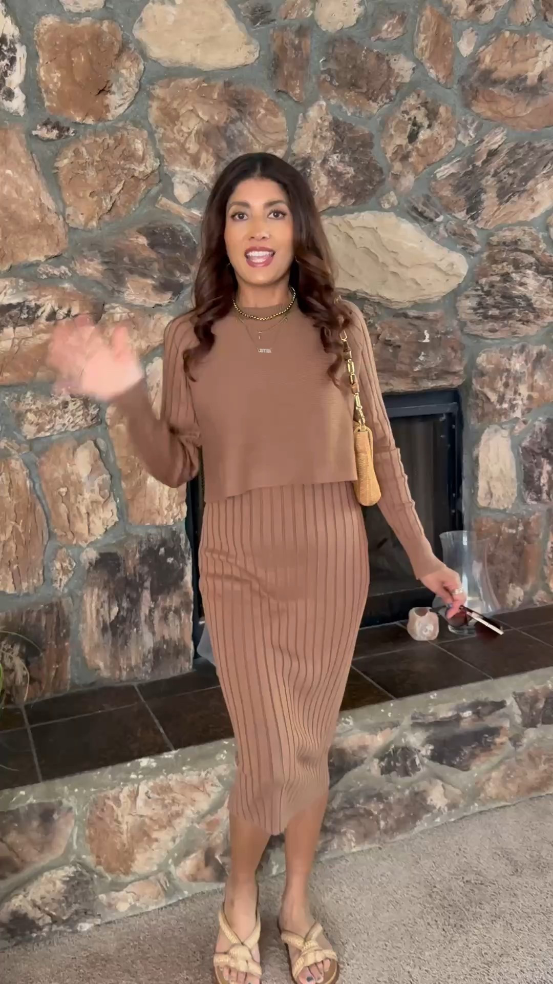 This stunning dress & sweater set are a must-have this season! 😍 Cozy, chic, and perfect for any occasion. Wearing size small and pairing it with Eric Javits sandals (size 8) & shoulder bag for the ultimate ootd vibe. ❄️✨

bodycon sweater dress, dress, cozy winter outfit, holiday party look, stylish sweater dress, Eric Jacits, chic winter fashion, winter wardrobe essentials, gifts for her, holiday style, cozy and chic, travel outfit idea, versatile dress, fashion finds. Designer. 



#LTKWorkwear #LTKSeasonal #LTKPetite