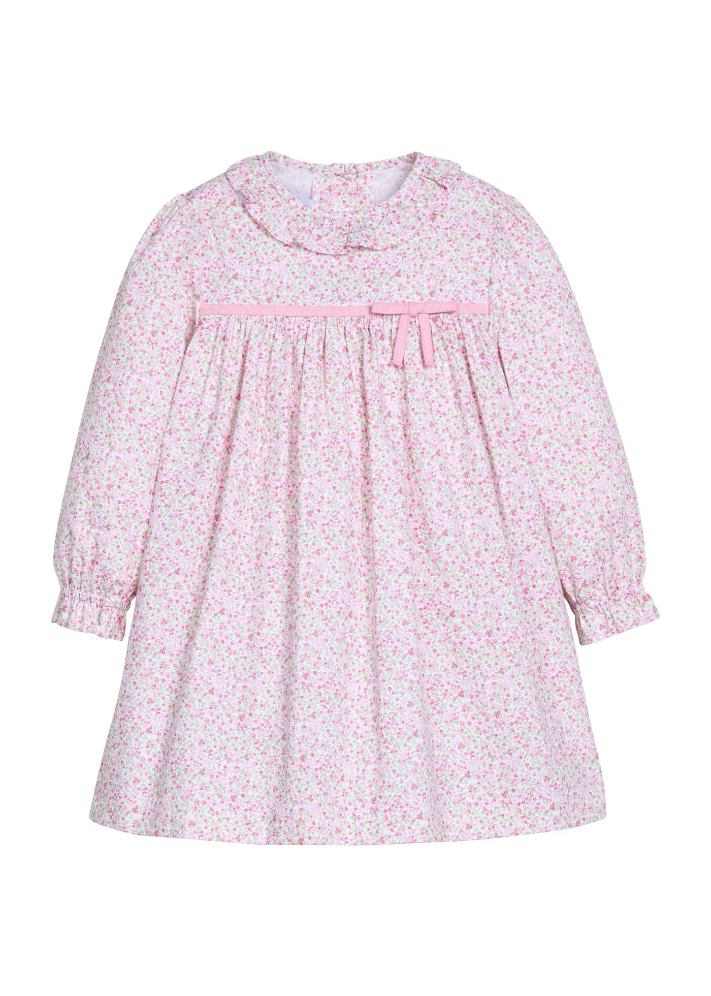 Windemere Floral Emma Dress - Little Girl Pink & Green Dress | Little English