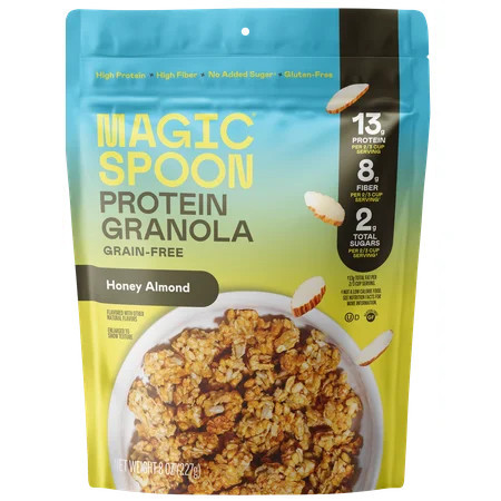 Magic Spoon Grain-Free Honey Almond Protein Granola Bag, 8 oz | Walmart (US)