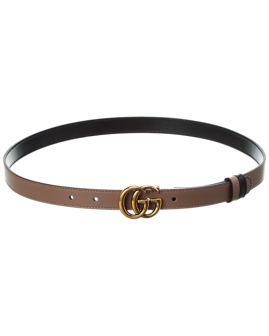 GG Marmont Thin Reversible Leather Belt | Rue La La