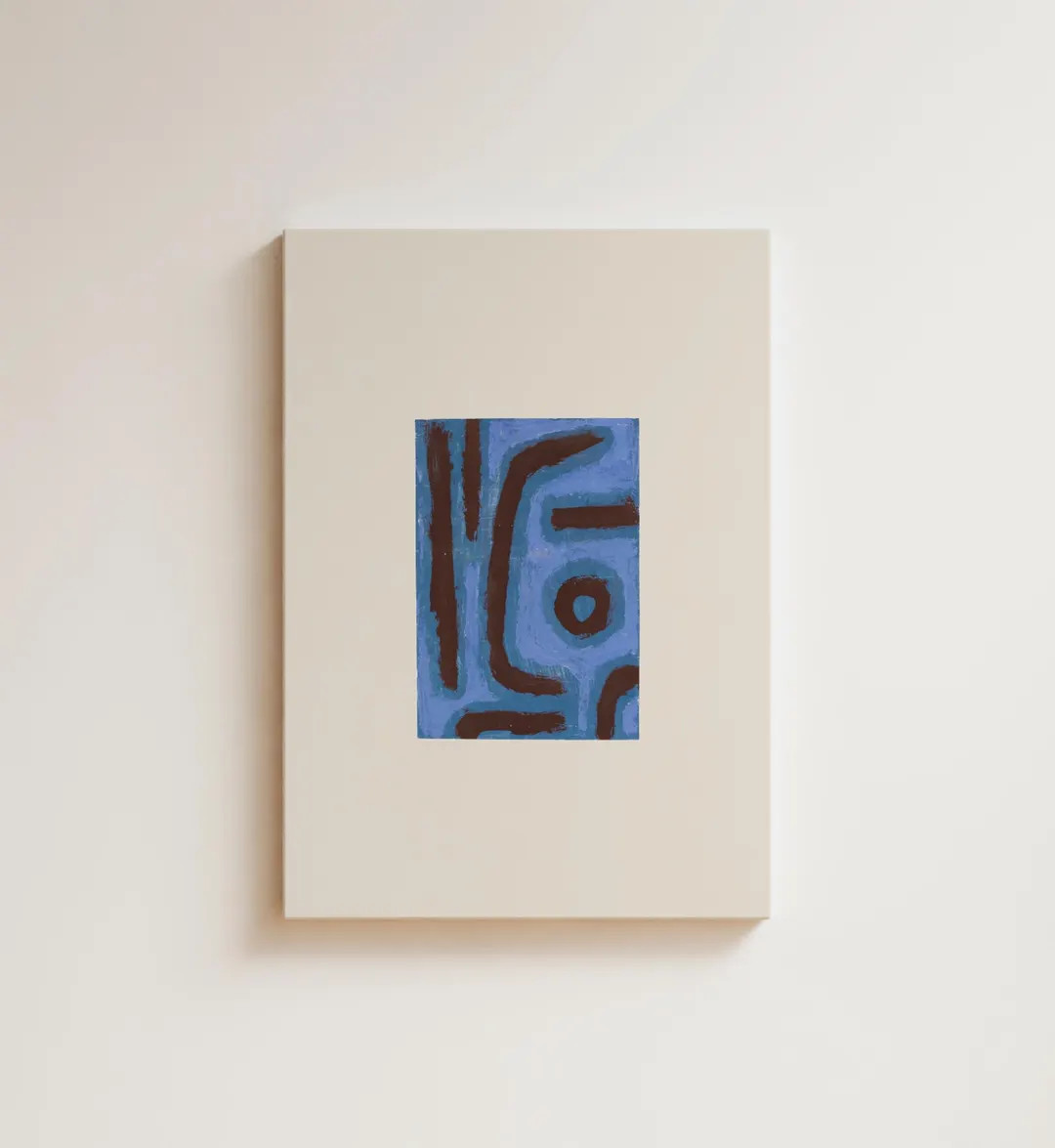 Paul Klee Abstract Lithograph: Light Blue Vintage Art Print - Etsy | Etsy (Global)