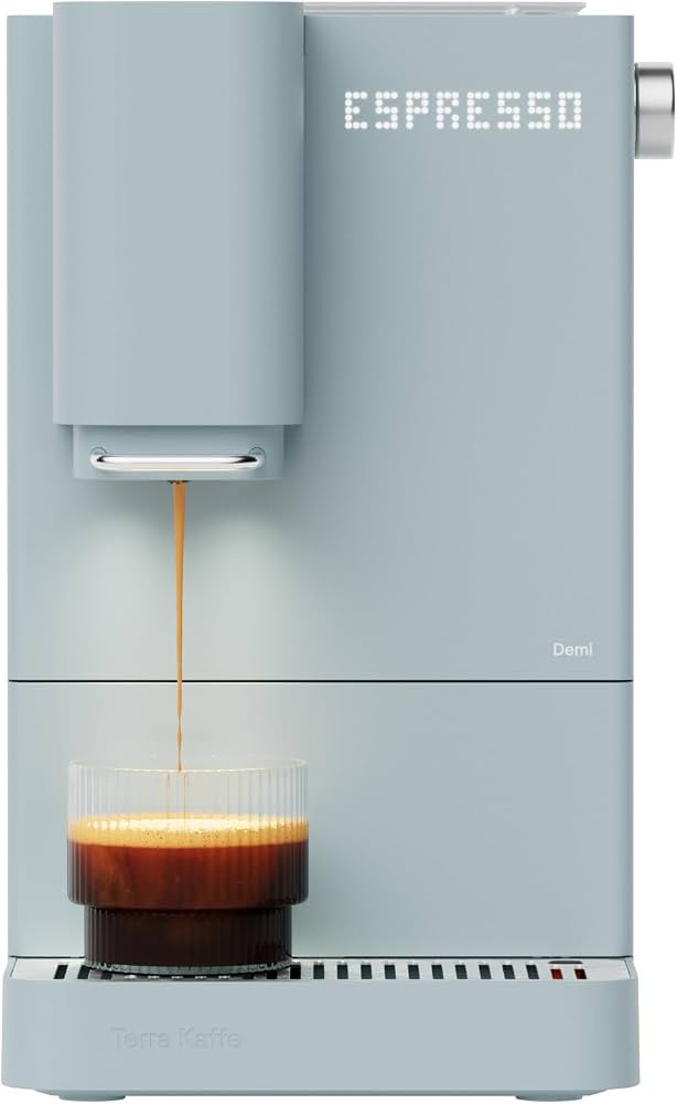 Terra Kaffe Demi Compact Fully Automatic Espresso Machine - Cloud | Amazon (US)