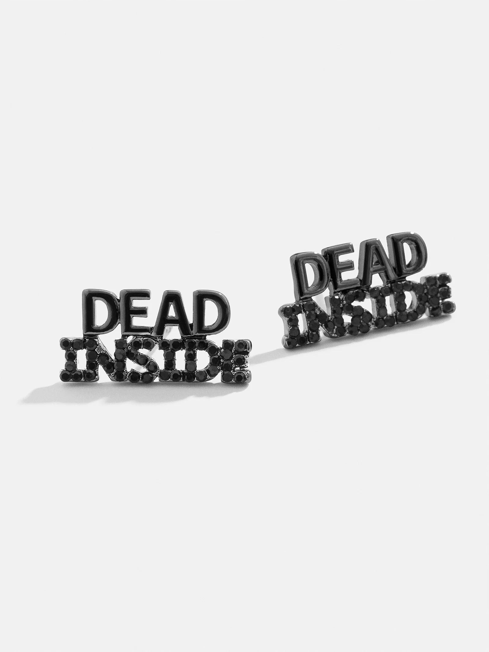 Dead Inside Stud Earrings - Black | BaubleBar (US)