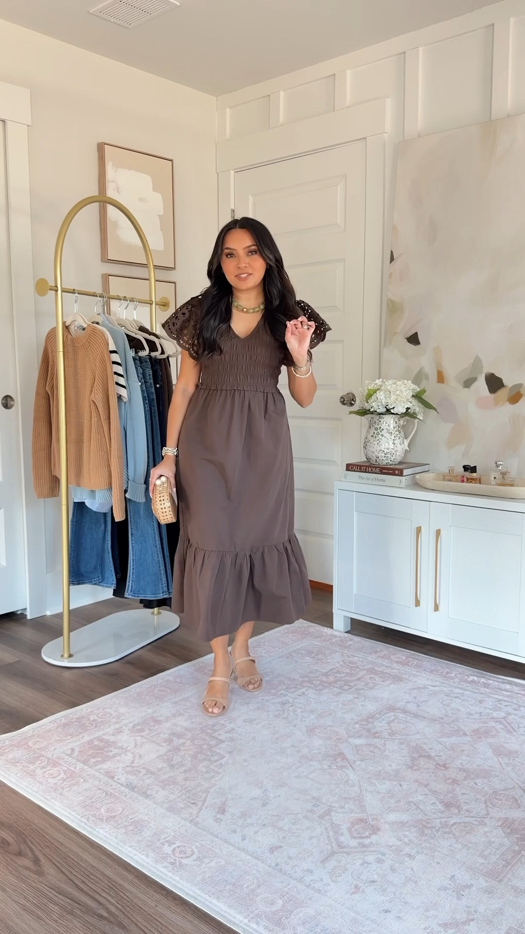 Brown dress size xs TTS
Clear heels size 5 TTS

#LTKPetite #LTKgrwm #LTKootd