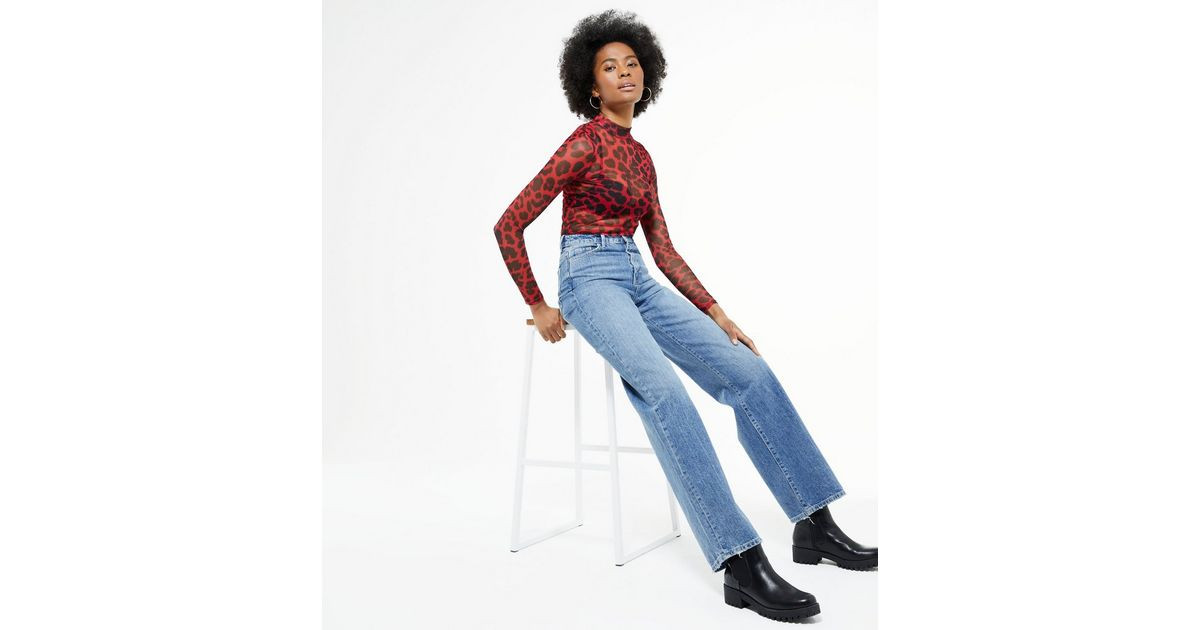 Tall Blue High Waist Adalae Wide Leg Jeans
						
						Add to Saved Items
						Remove from Save... | New Look (UK)