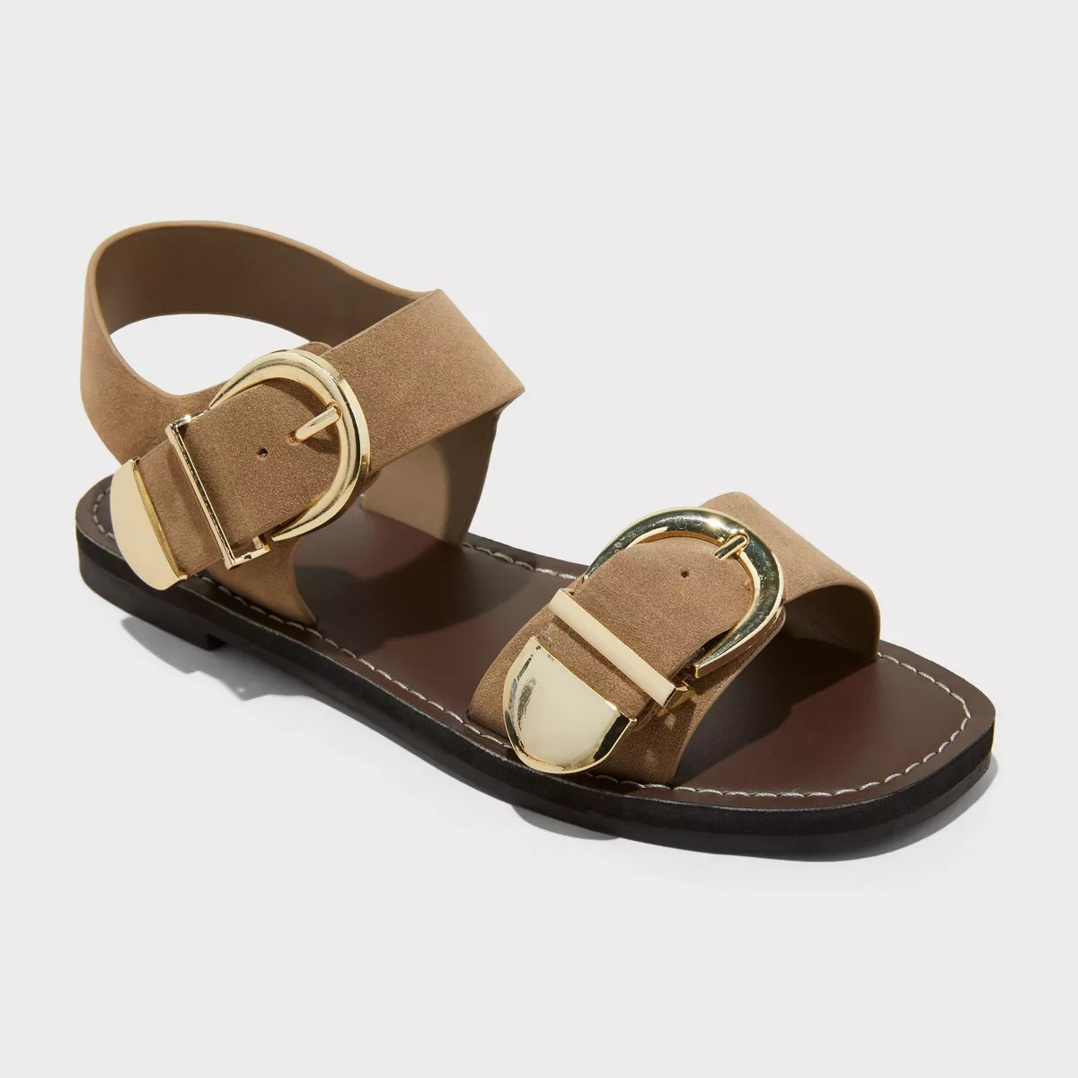 Women's Mira Double Buckle Flat Sandals - Universal Thread™ | Target
