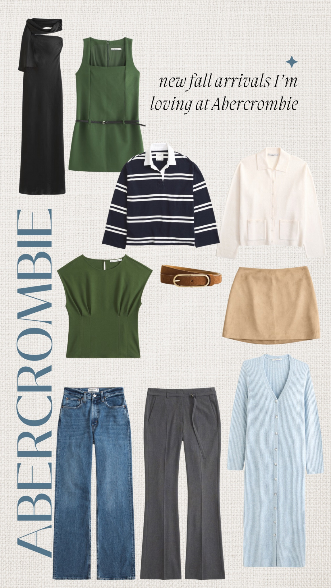 New arrivals at Abercrombie! Loving all of these for fall outfits 🍂🤎 I wear a size XS/25 in most Abercrombie pieces and I’m 5’7”  

#LTKStyleTip #LTKSeasonal #LTKFallSale