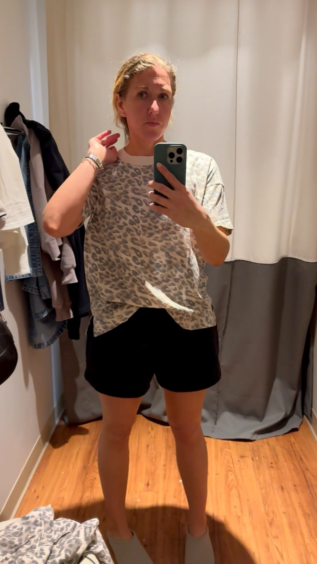 Comfy black shorts (small) and comfy tshirt (XS)

Tshirt comes in v neck colors as well. 

#aerie #comfy #cozy #spring #organizeddwelling 

#LTKmomlife #LTKSpringSale #LTKootd