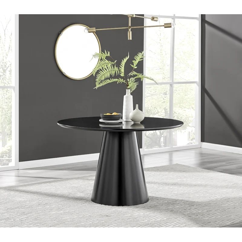 Tierra Statement Pedestal Round Dining Table - Luxury Modern Design | Wayfair North America